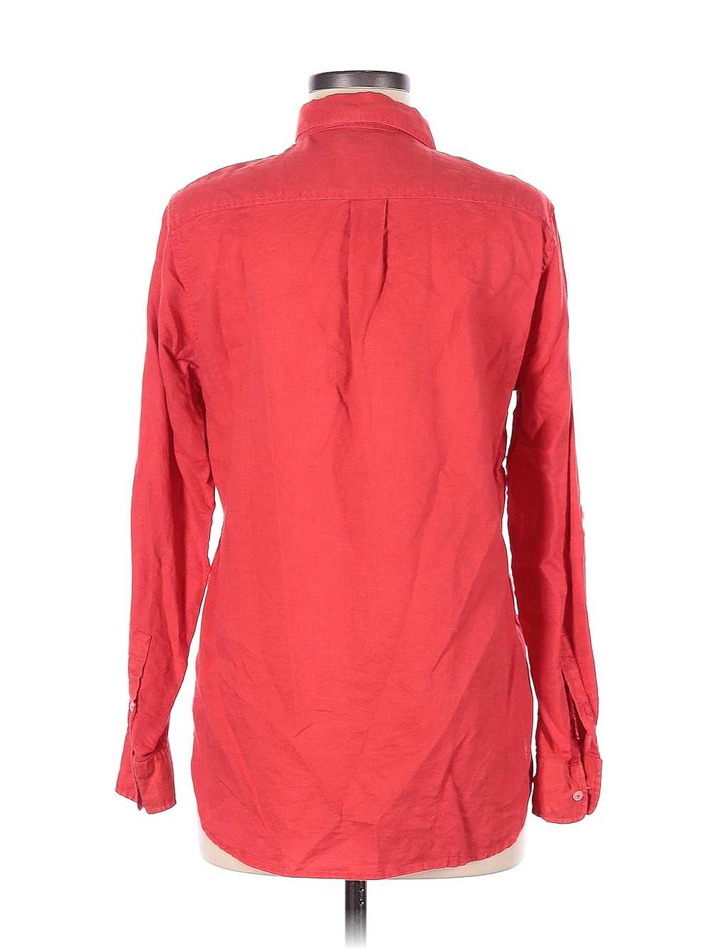 Lucy & Laurel Women Red Long Sleeve Blouse M - image 2