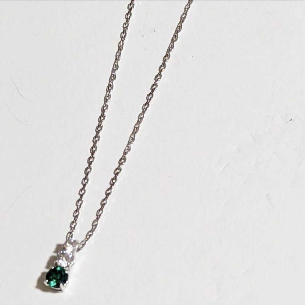 [Japan Used Necklace] Swarovski Necklace Green Si… - image 8