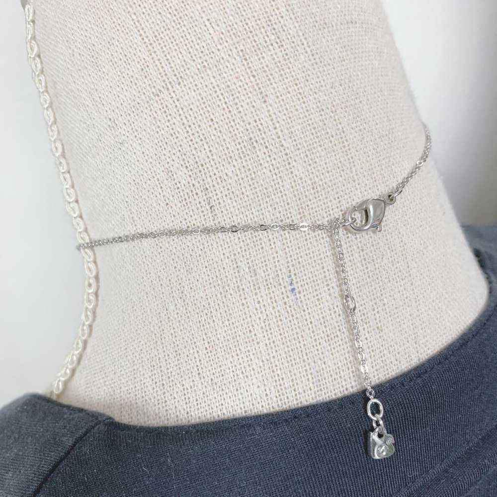 [Japan Used Necklace] Extreme Swarovski Silver Ne… - image 11