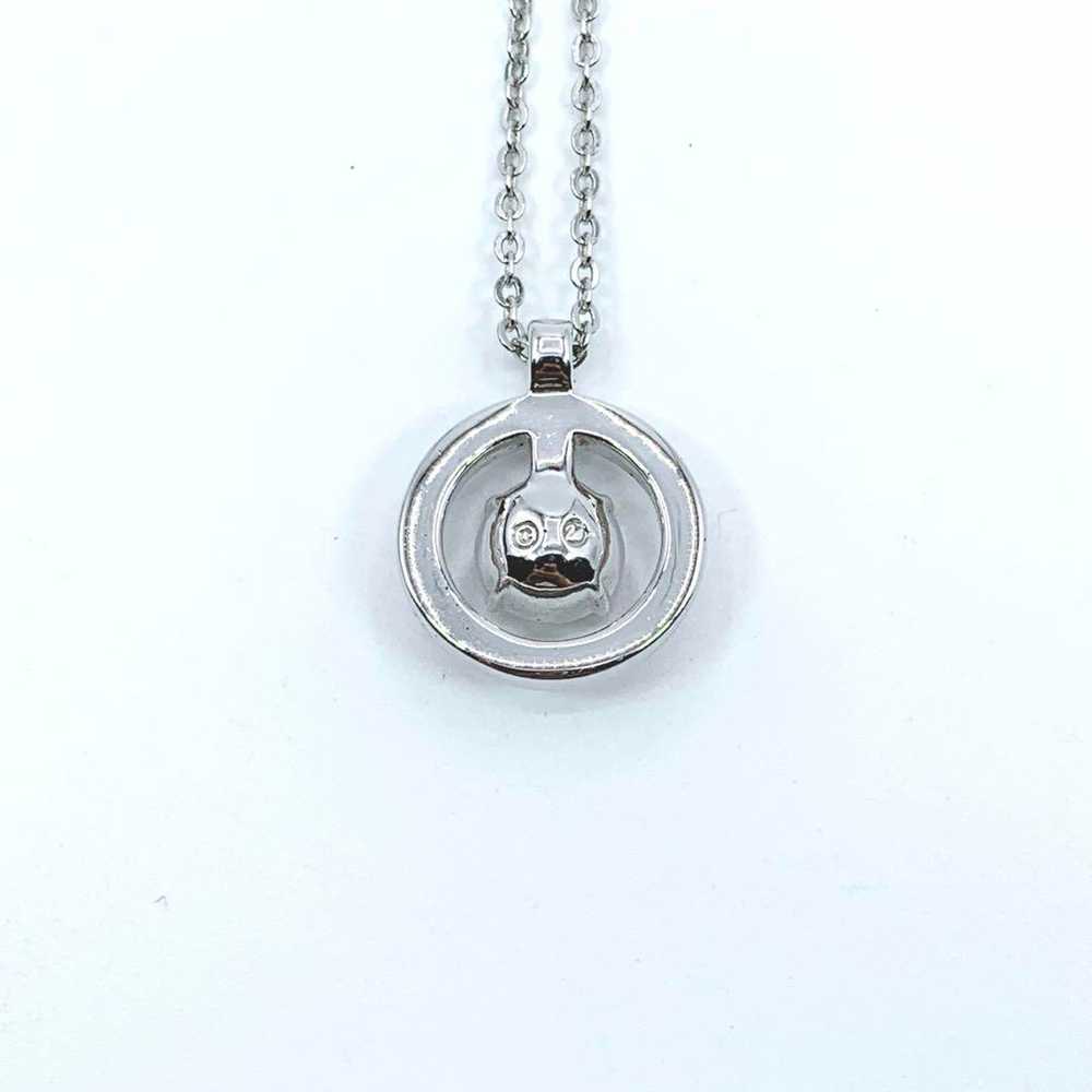 [Japan Used Necklace] Extreme Swarovski Silver Ne… - image 3