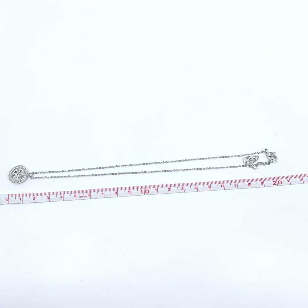 [Japan Used Necklace] Extreme Swarovski Silver Ne… - image 8
