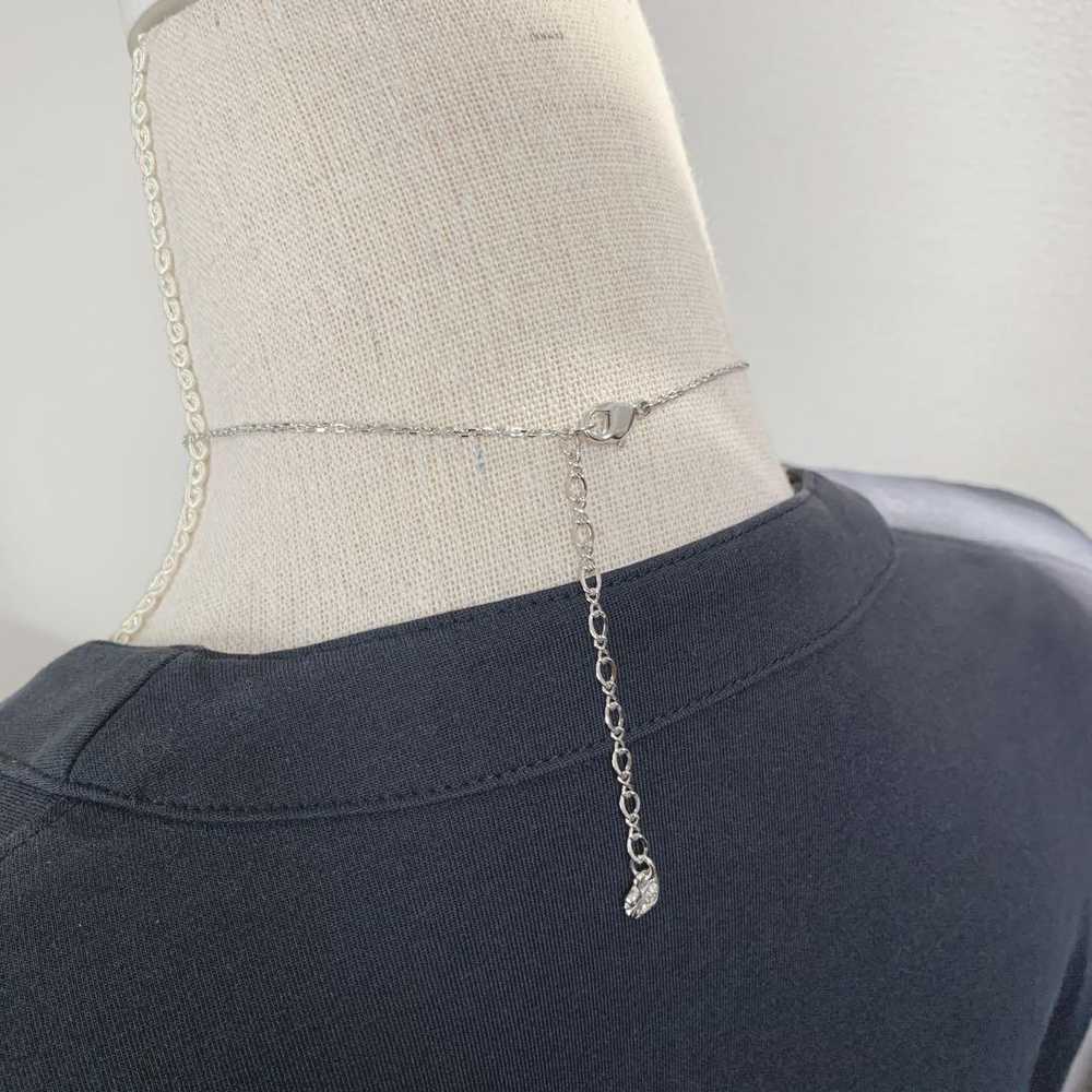 [Japan Used Necklace] Extreme Swarovski Blue Crys… - image 11