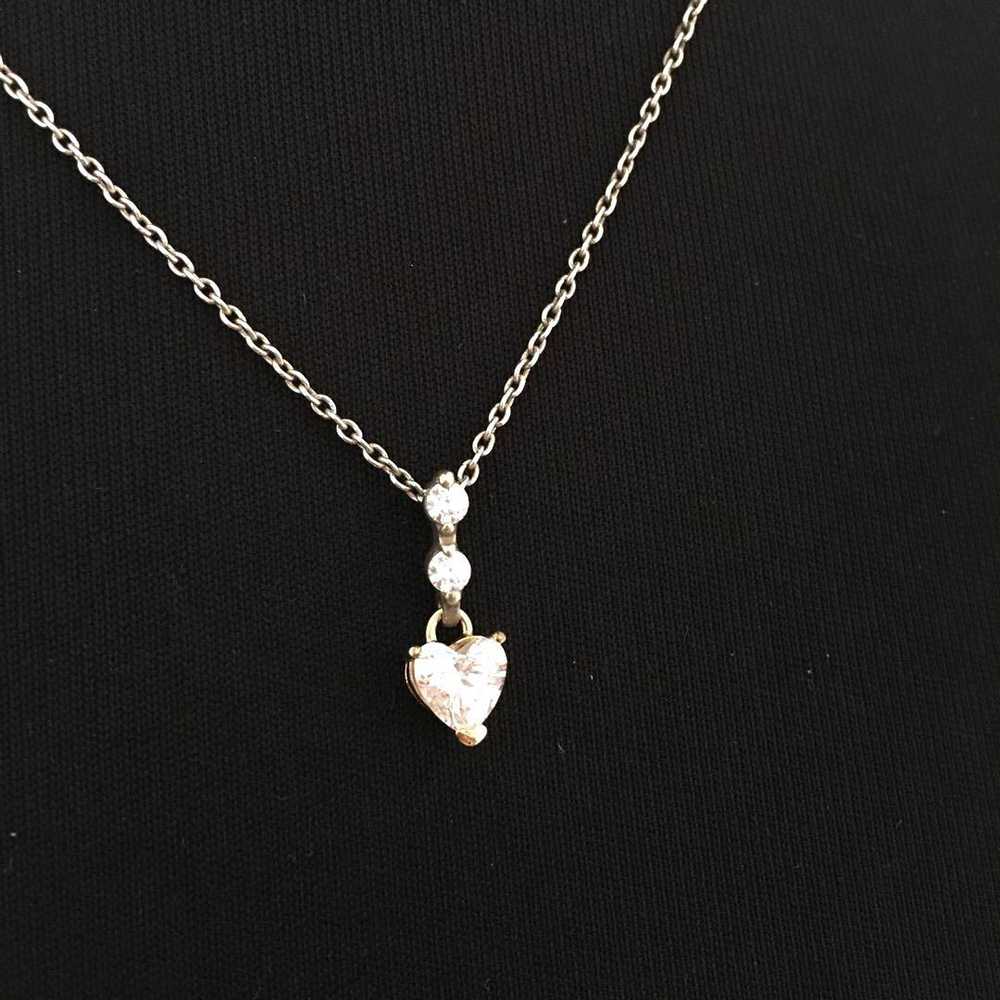 [Japan Used Necklace] Star Jewelry 3-Strand Heart… - image 2