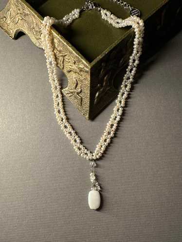 [Japan Used Necklace] Sonia Rykiel Pearl Shell Nec