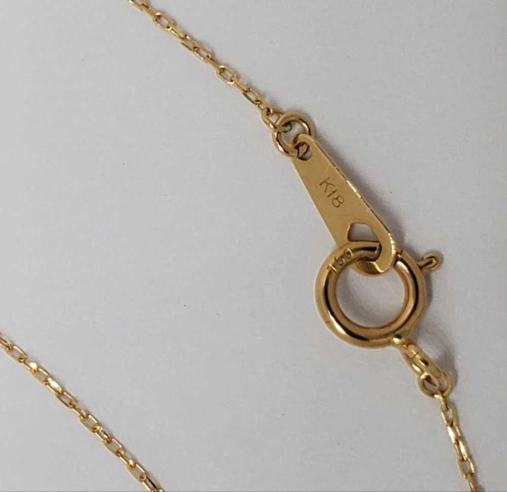 [Japan Used Necklace] K18 Akoya Pearl Genuine 18K… - image 11