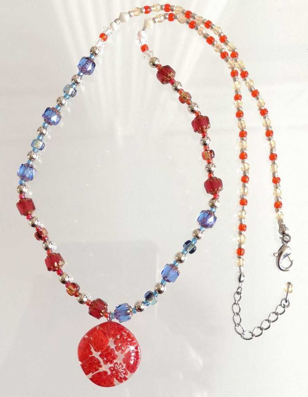 [Japan Used Necklace] Necklace Itatly 925 Millefi… - image 11