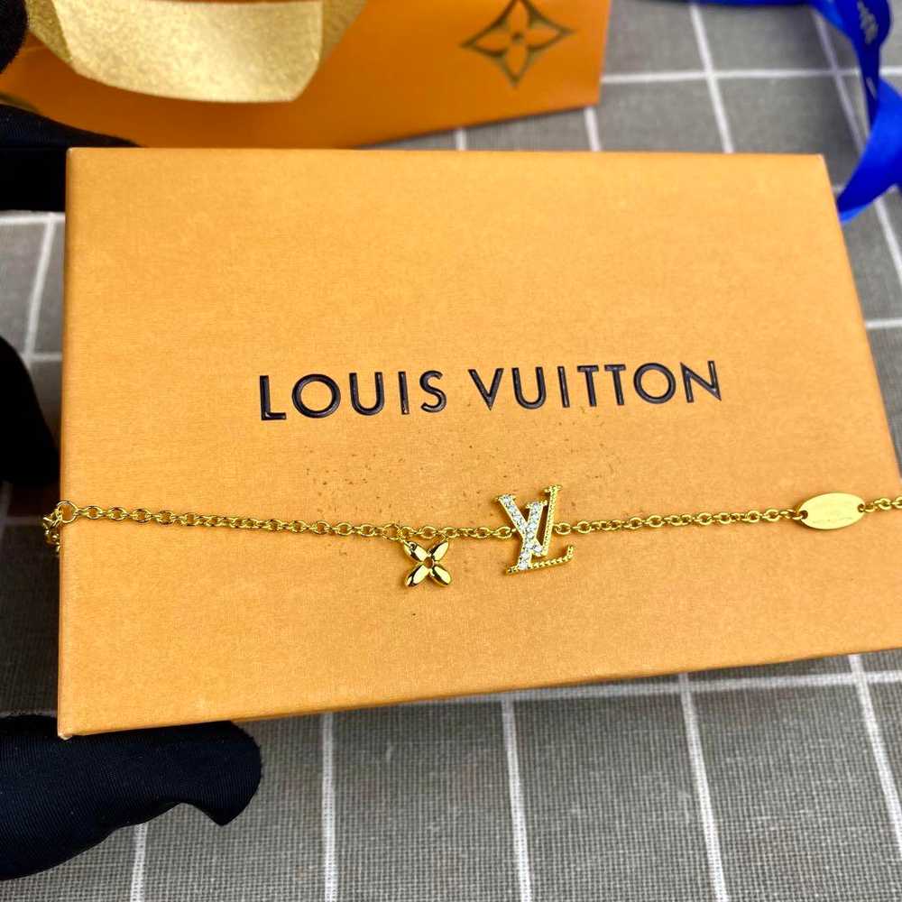 [Japan Used Necklace] Louis Vuitton Bracelet Lv I… - image 1