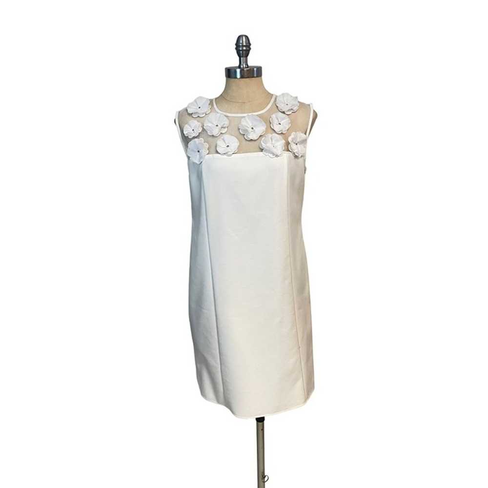 Magaschoni New York Floral Appliqué Dress Sleevel… - image 1