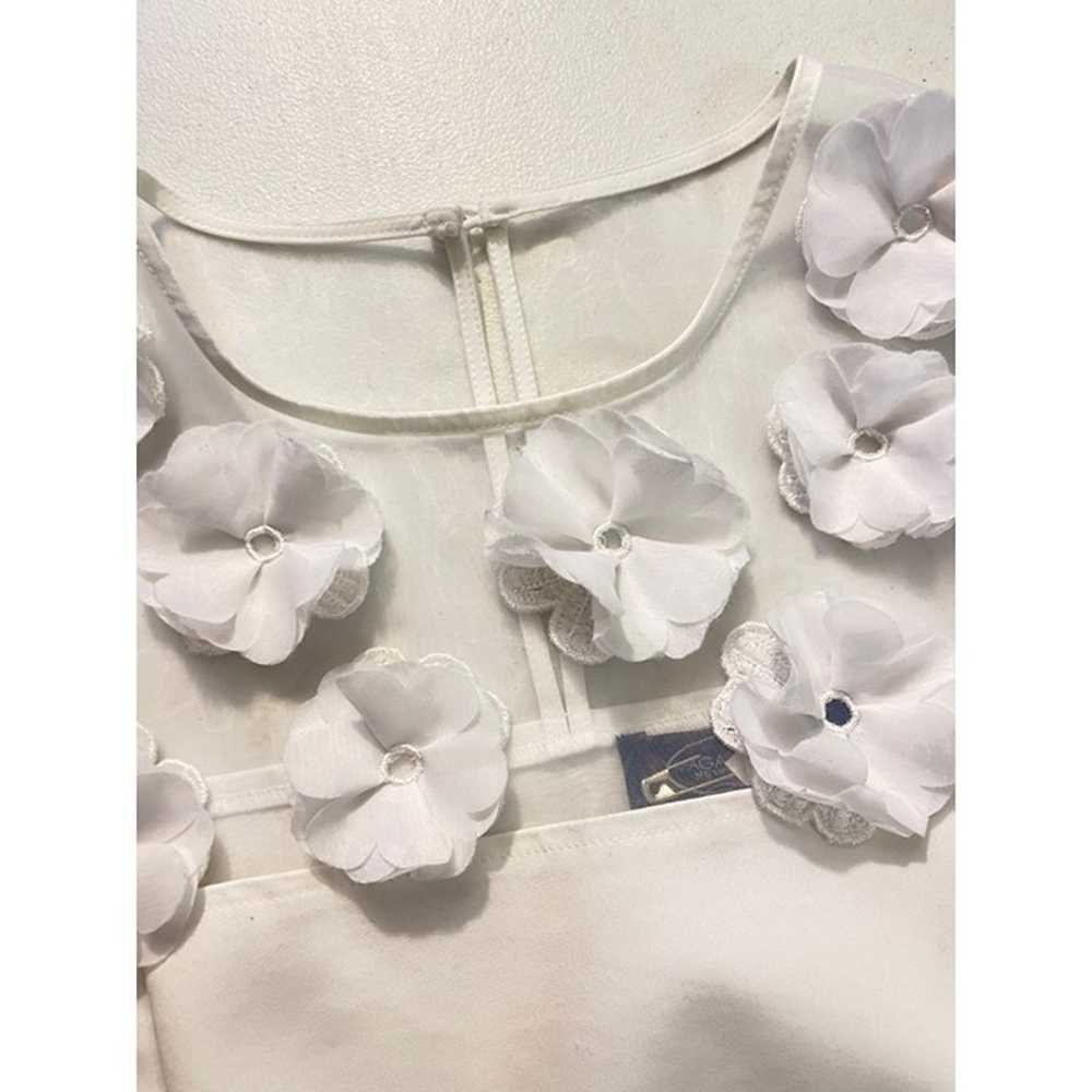 Magaschoni New York Floral Appliqué Dress Sleevel… - image 4