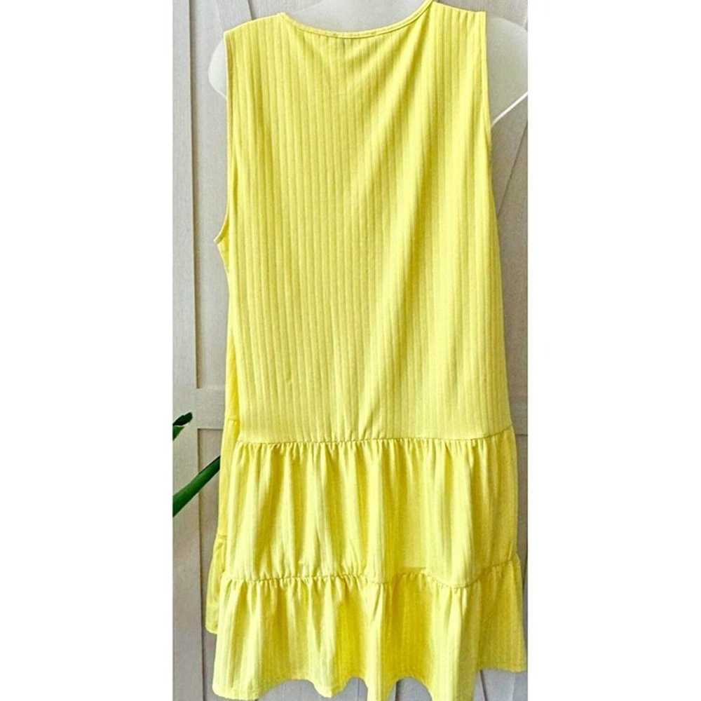 NSR Harper Yellow Sundress Tie Up Front Three Key… - image 5