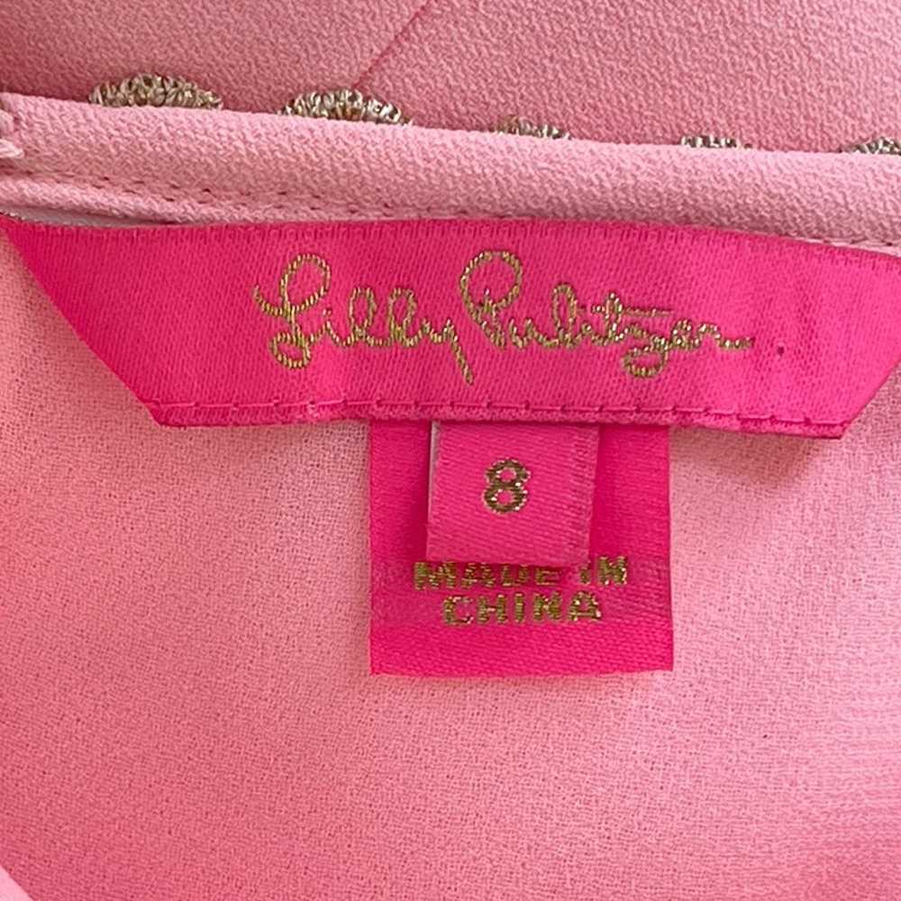 Lilly Pulitzer "Pearl Soft" Size 8 Woman's Pink G… - image 8