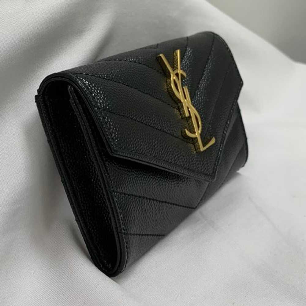 Yves Saint Laurent Authentic Monogram Small Fold … - image 3