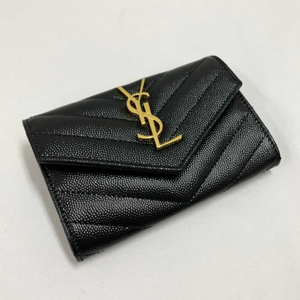 Yves Saint Laurent Authentic Monogram Small Fold … - image 5