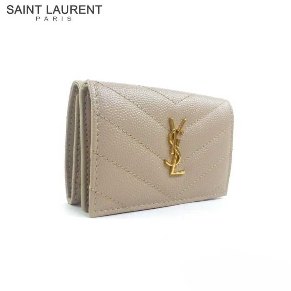 Yves Saint Laurent Authentic Quilted Trifold Wall… - image 1