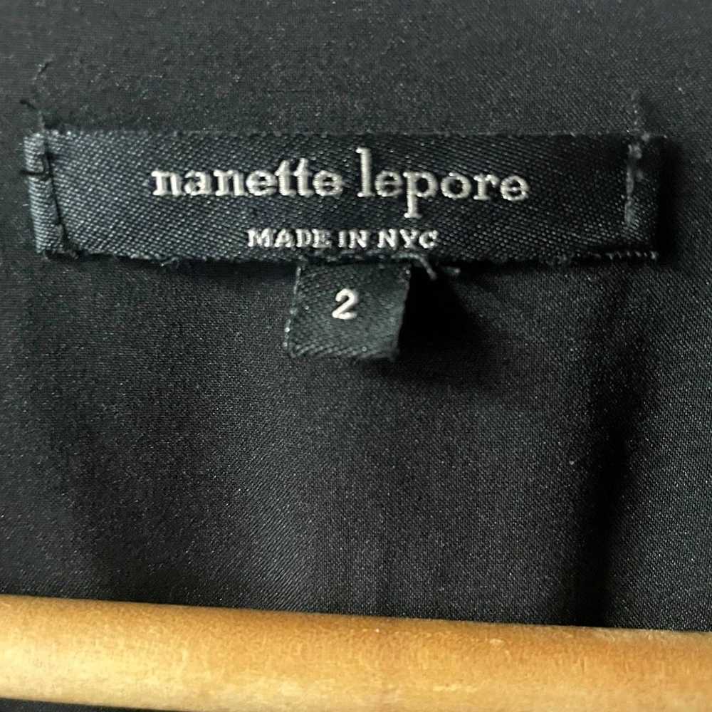 Nanette Lepore Black & Blue Printed V-Neck JumpSu… - image 6