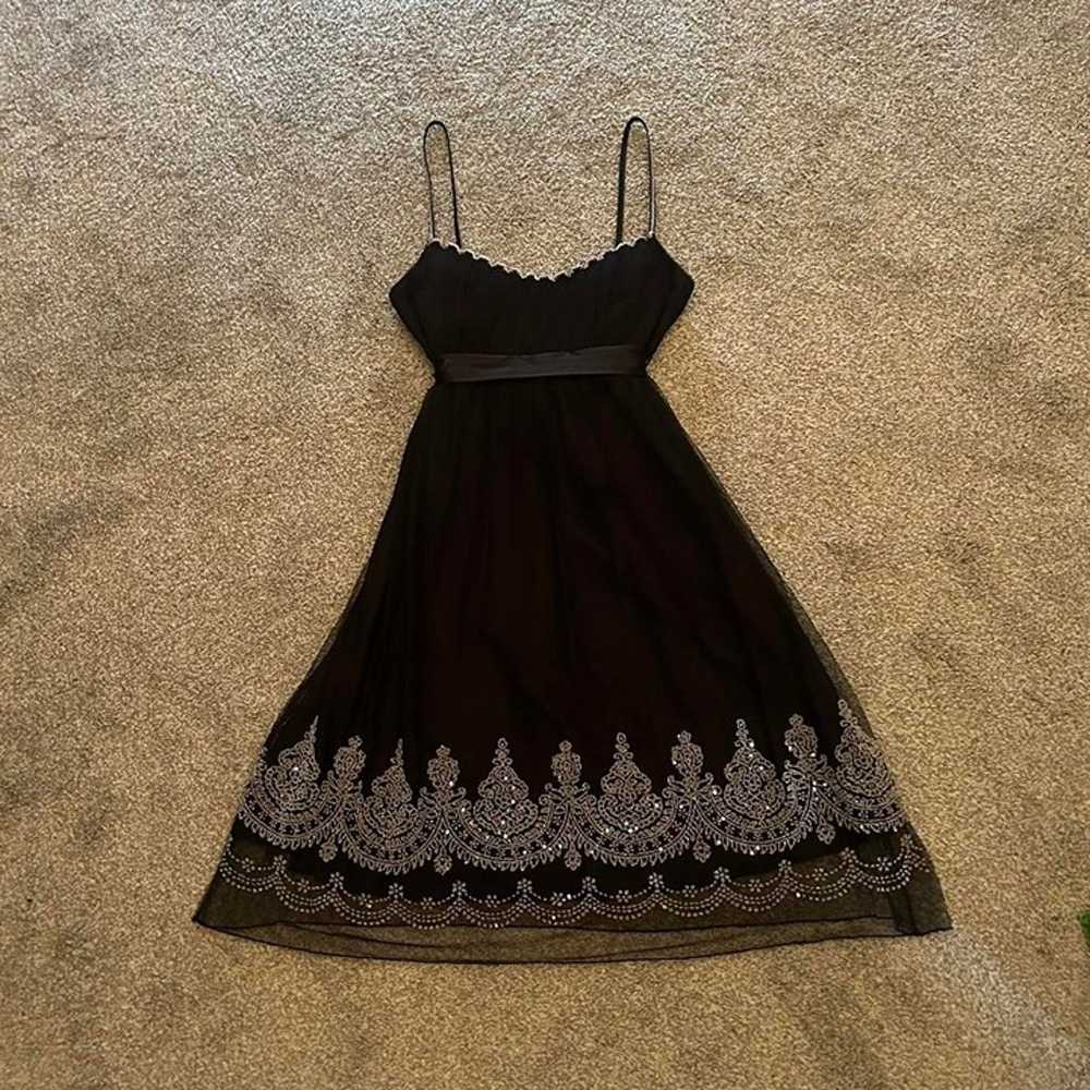 Gothic coquette glam beaded dress - image 4