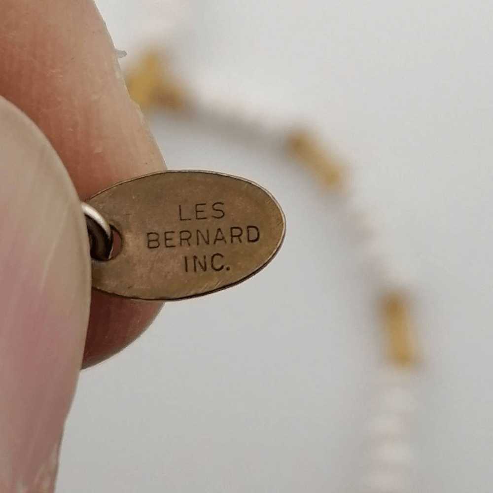 Vintage Les Bernard Inc Beaded Necklace - image 5