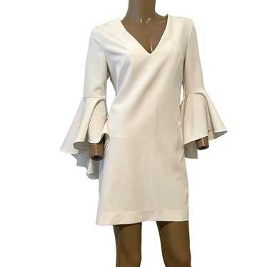 Milly Nicole ivory 3/4 bell sleeve aline dress si… - image 1