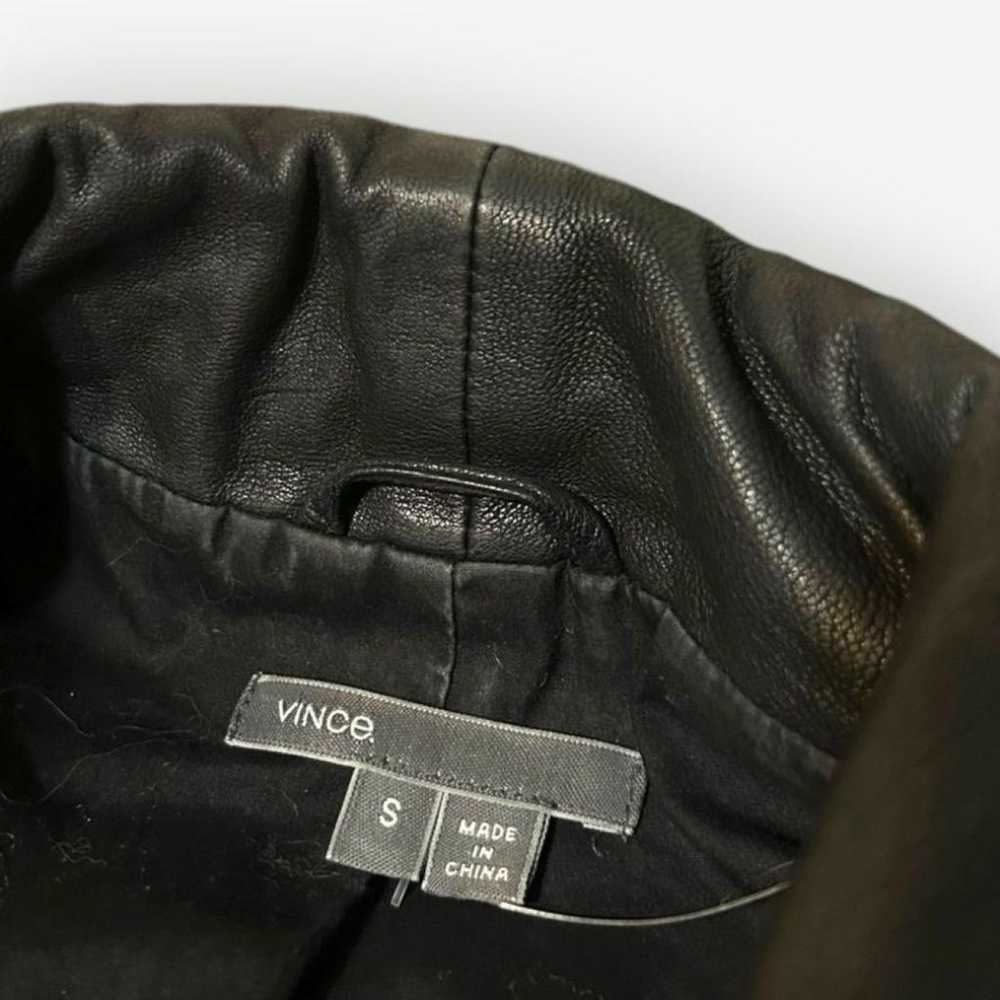 Vince Leather biker jacket - image 5