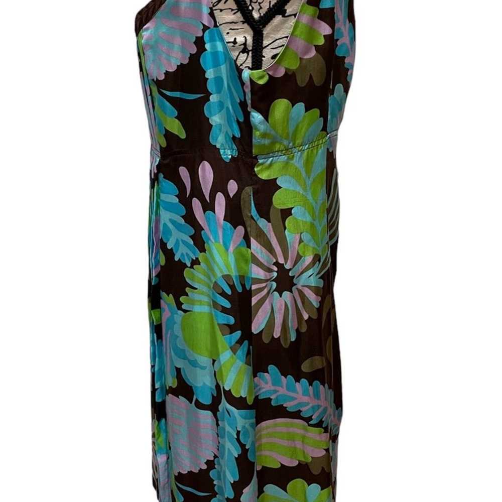 Tory Burch Forisa Silk Shift Dress Size 10 - image 4