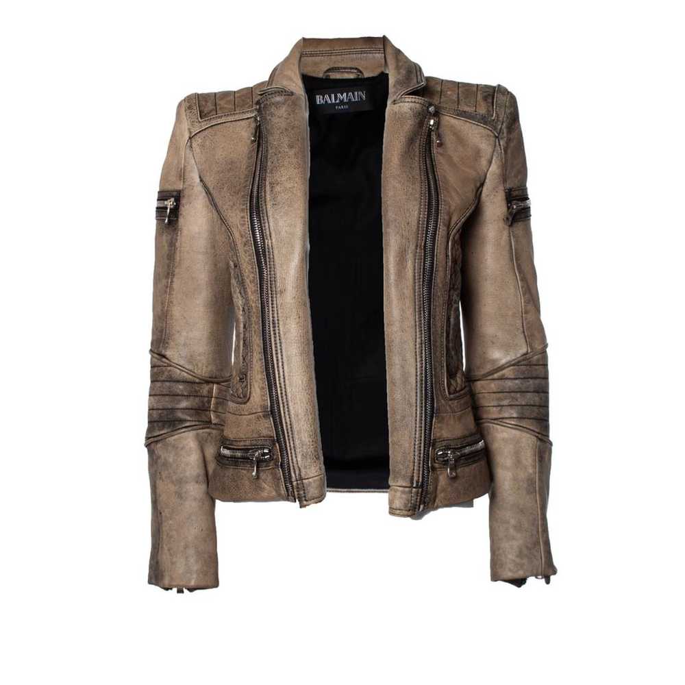 Balmain Leather jacket - image 3