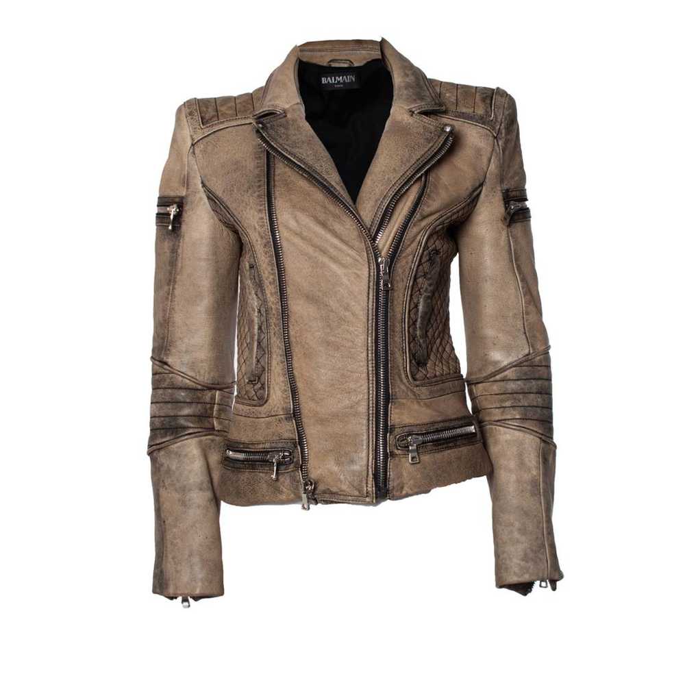 Balmain Leather jacket - image 4