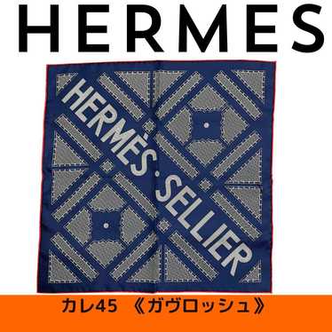 [Used Scarf] Hermes Carre 45 Gavroche Scarf - image 1