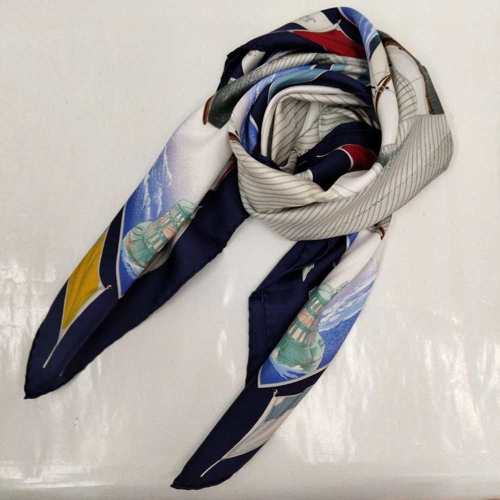 [Used Scarf] Xm03 Hermes Carre90 Scarf Large Tail… - image 11