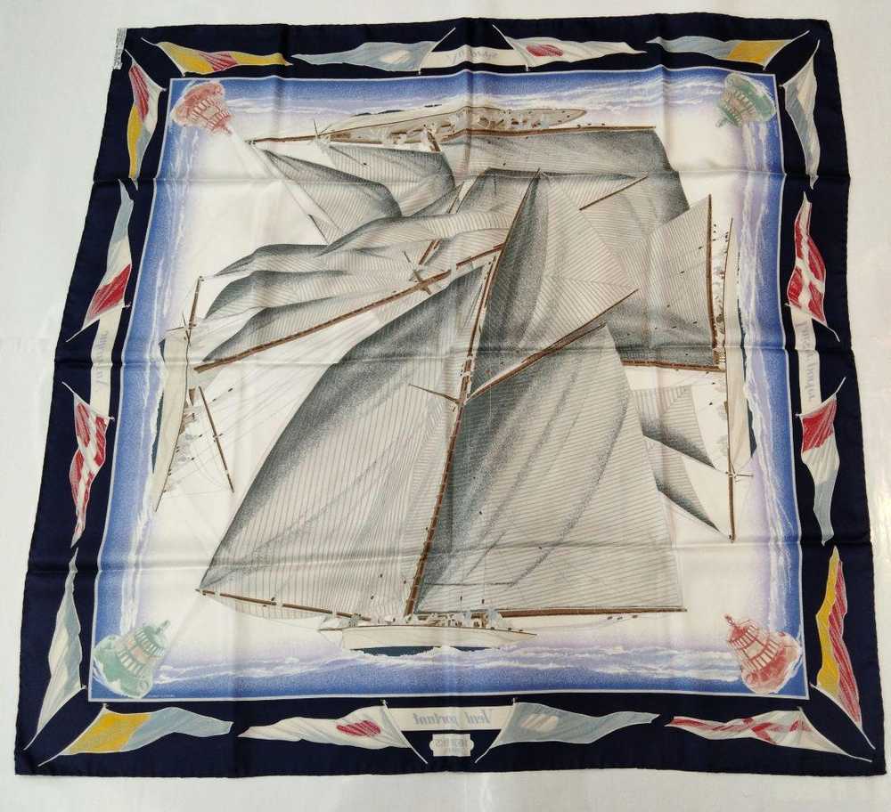 [Used Scarf] Xm03 Hermes Carre90 Scarf Large Tail… - image 2