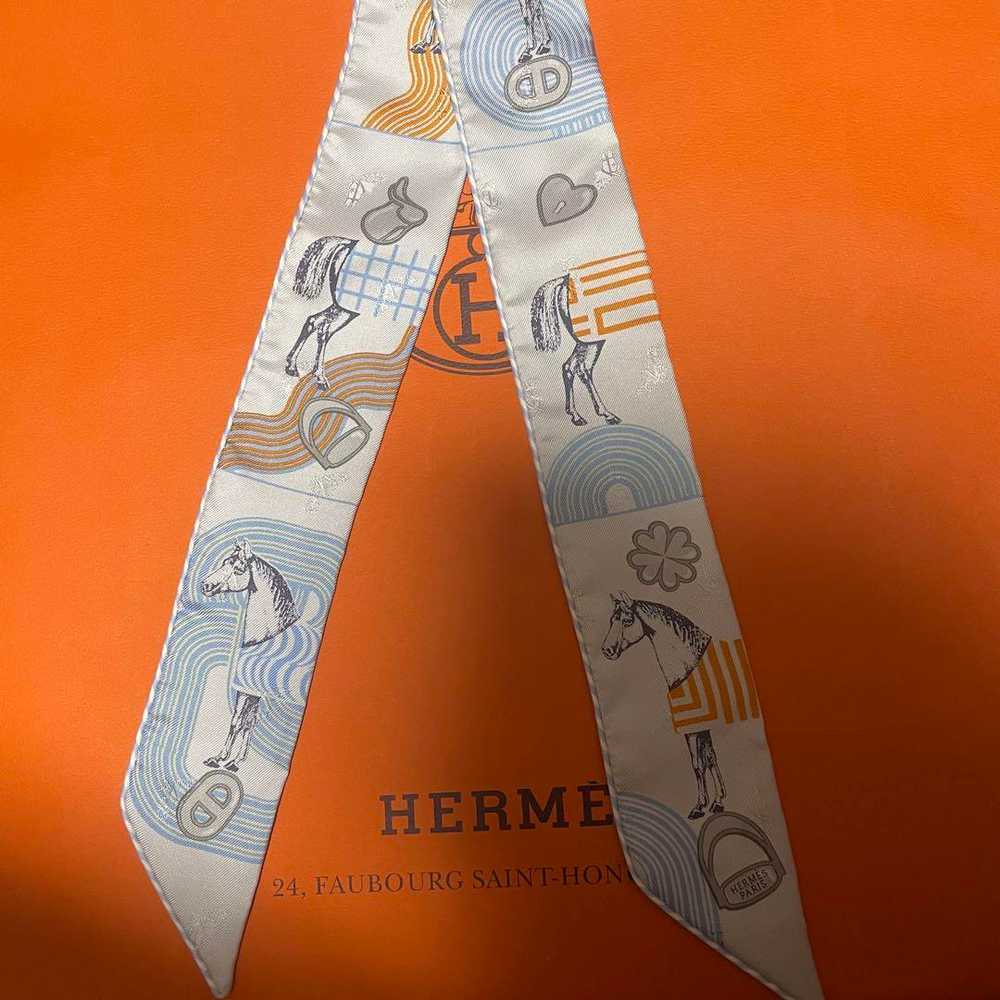 [Used Scarf] Extreme Hermes Twilly Garde Robe Pop… - image 6