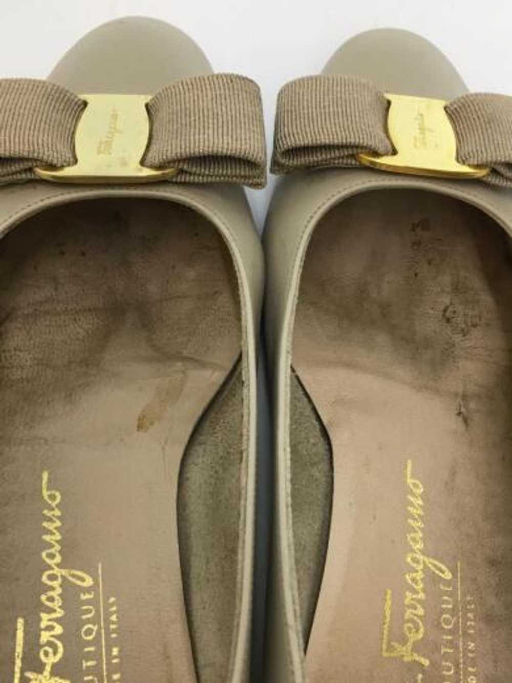Salvatore Ferragamo Loafers 22.5Cm Crm Leather Va… - image 9