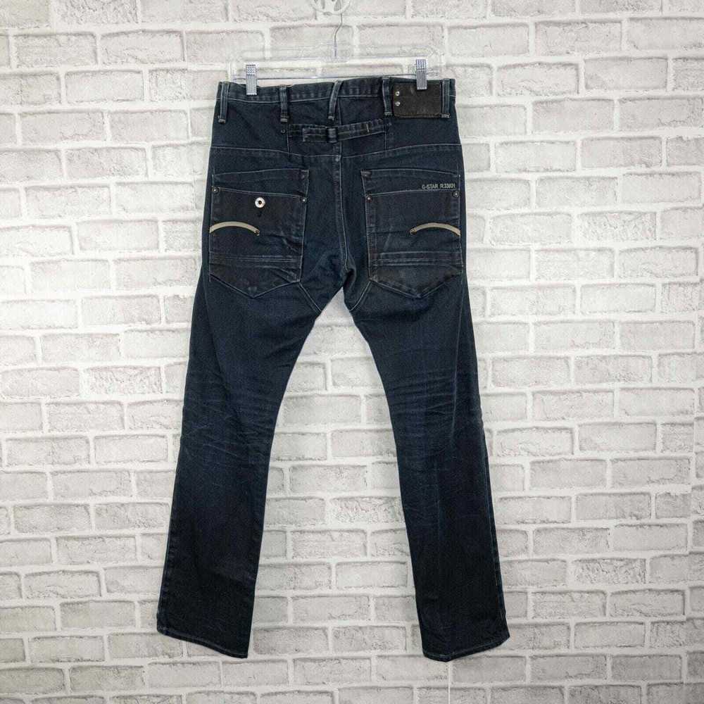 G STAR RAW Size 33x32 BLADE Slim Denim Jeans Dark… - image 3