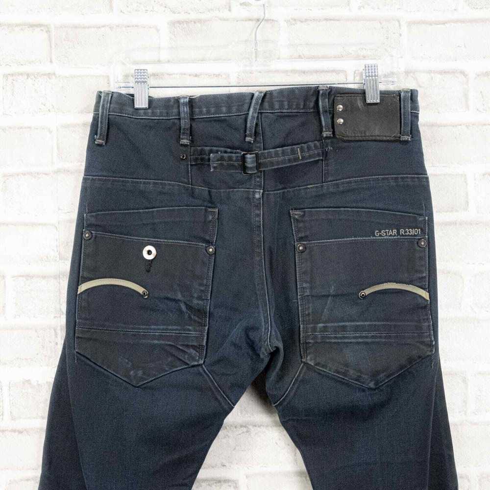 G STAR RAW Size 33x32 BLADE Slim Denim Jeans Dark… - image 5