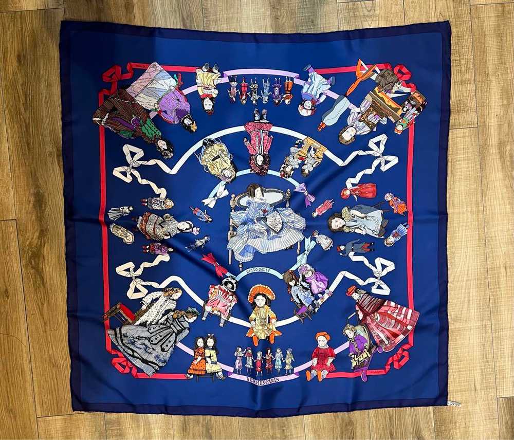 [Used Scarf] Hermes Scarf Kare90 Hello Dolly Doll - image 1