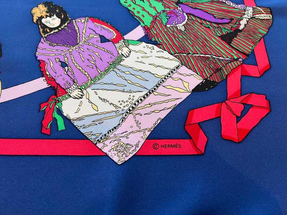 [Used Scarf] Hermes Scarf Kare90 Hello Dolly Doll - image 5