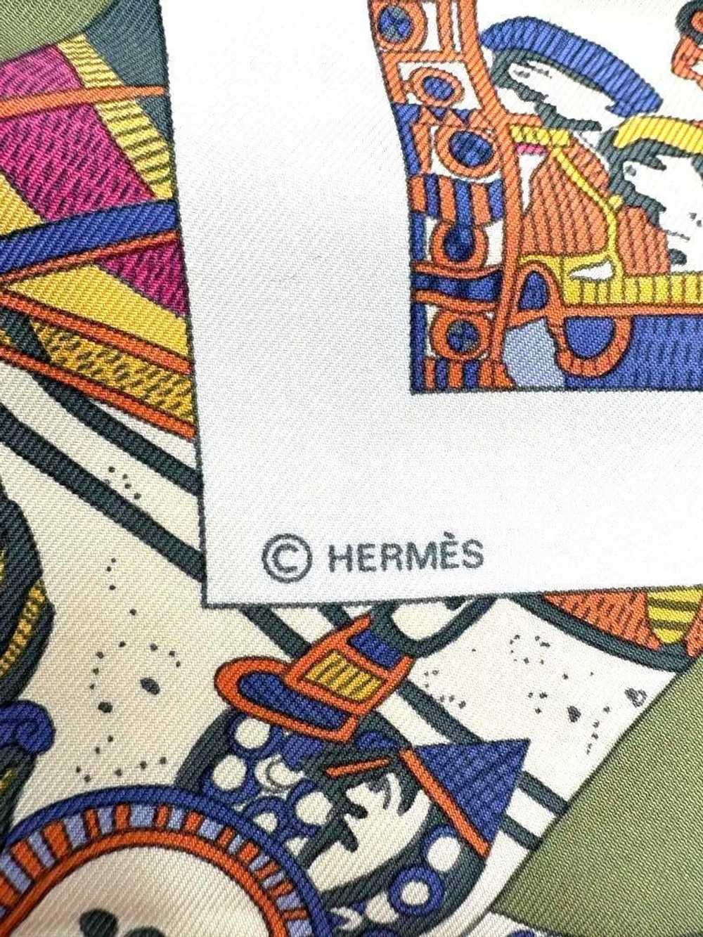 [Used Scarf] Hermes Silk 100 Scarf Stole Fashiona… - image 8