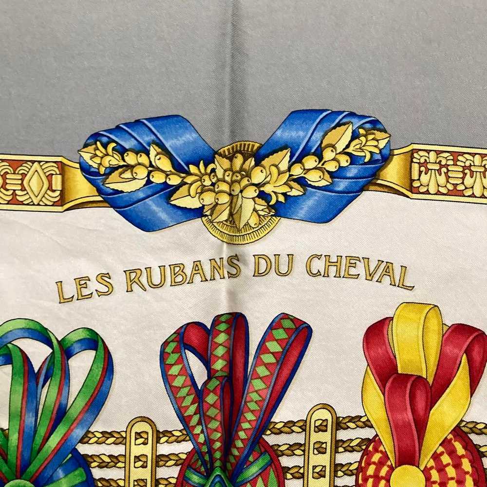 [Used Scarf] Hermes Scarf Les Rubans Du Cheval - image 10