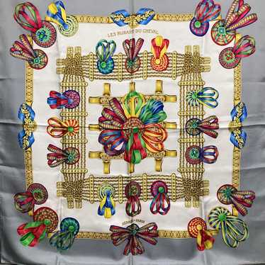 [Used Scarf] Hermes Scarf Les Rubans Du Cheval