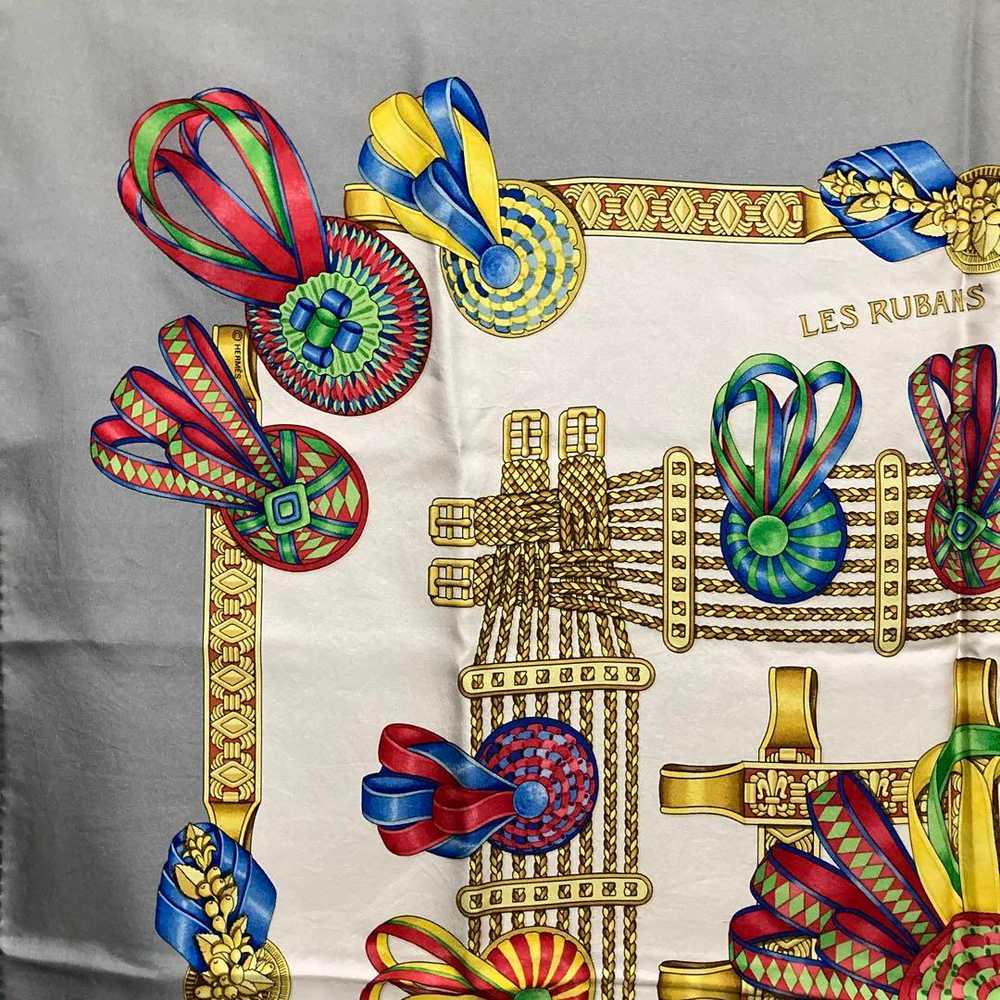 [Used Scarf] Hermes Scarf Les Rubans Du Cheval - image 3