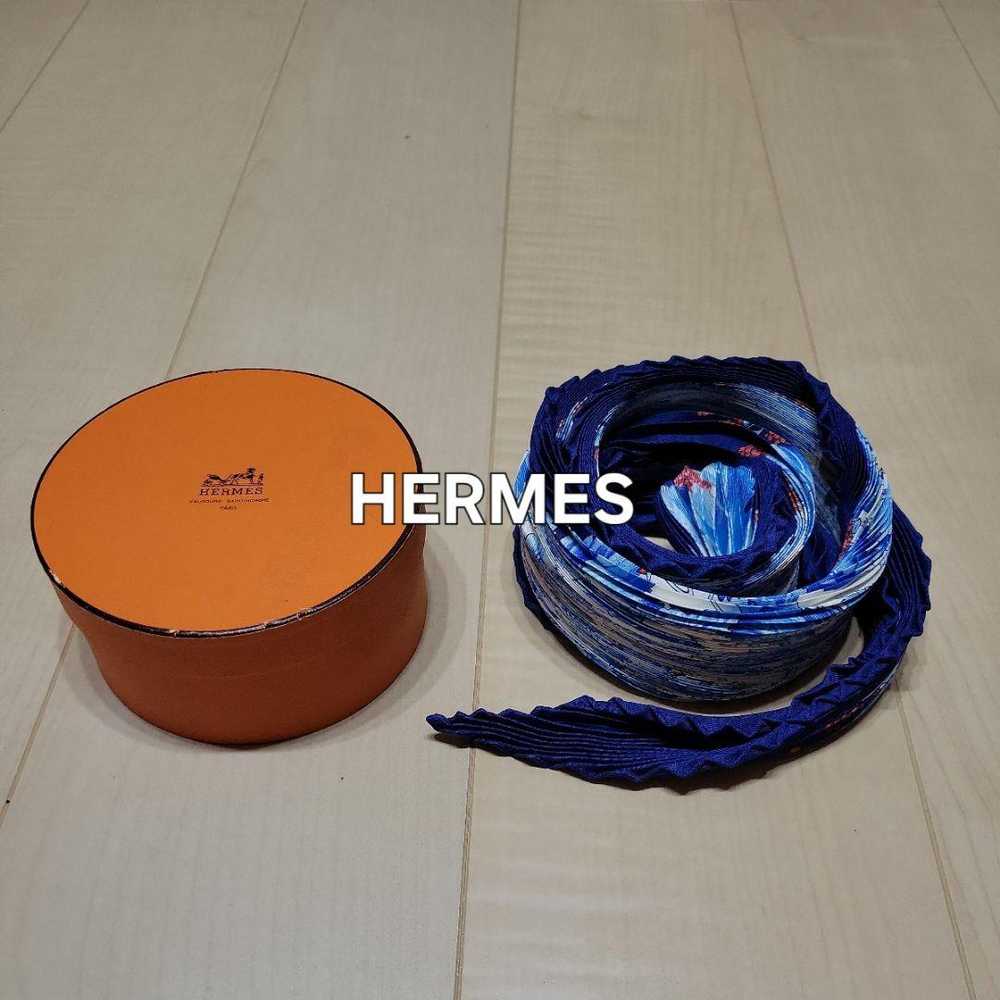 [Used Scarf] Hermes Pleats Scarf - image 1