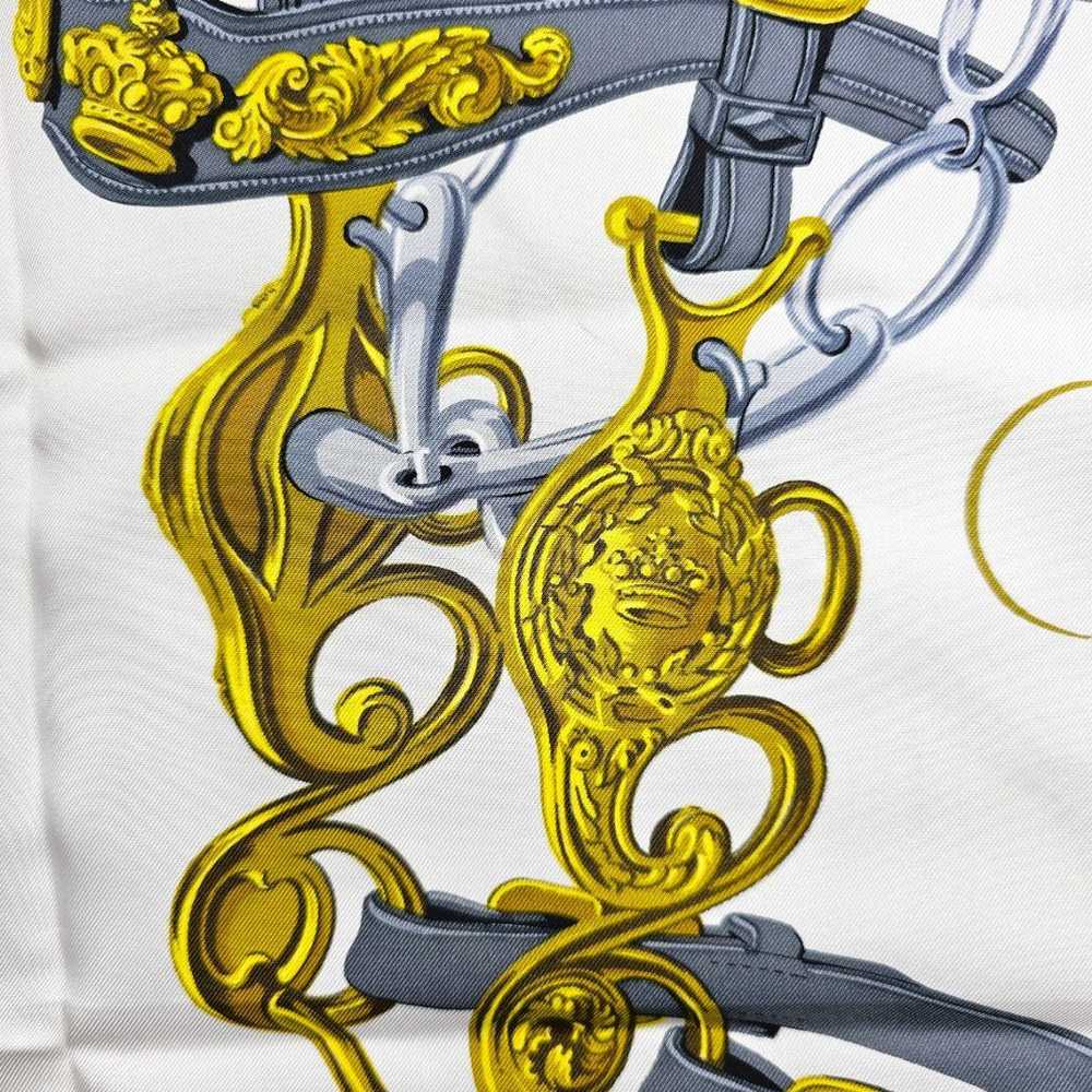 [Used Scarf] Hermes Carre90 Ceremony Bridle Scarf - image 5