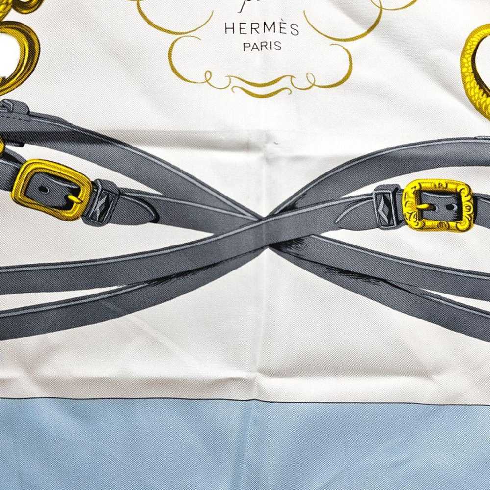 [Used Scarf] Hermes Carre90 Ceremony Bridle Scarf - image 8