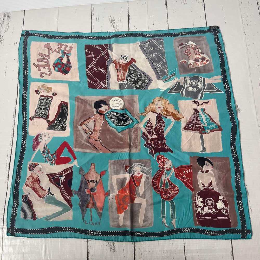 [Used Scarf] Hermes Carre 65 James Mon Made In Fr… - image 6