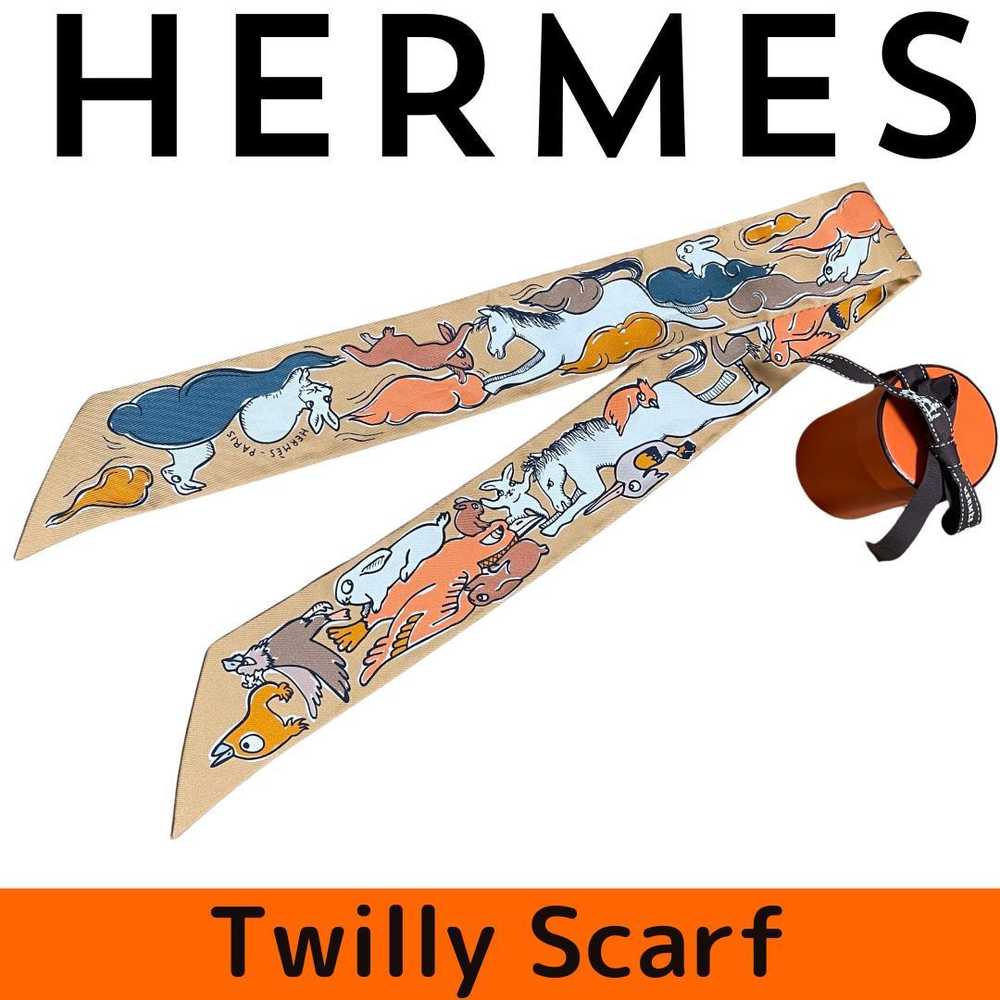[Used Scarf] Hermes Scarf A Thousand And One Rabb… - image 1