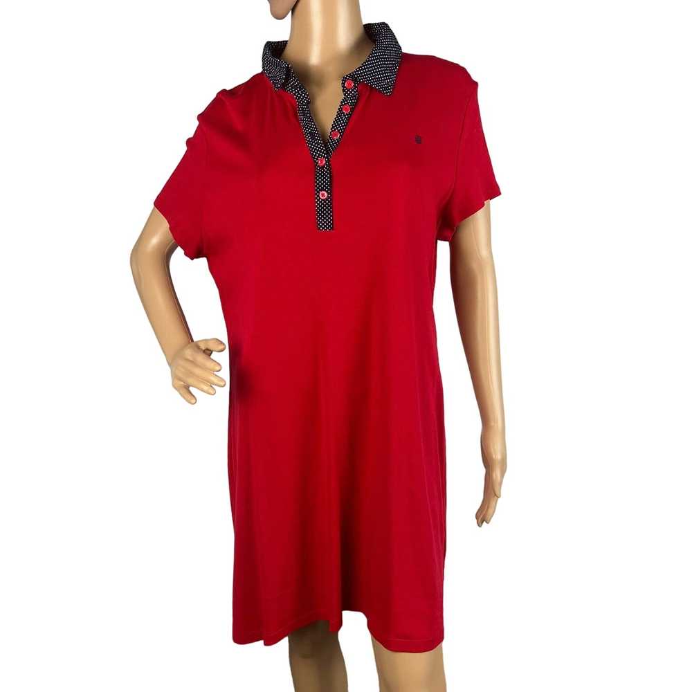 Tommy Hilfiger Women’s Polo Dress Red /Blue Prepp… - image 1