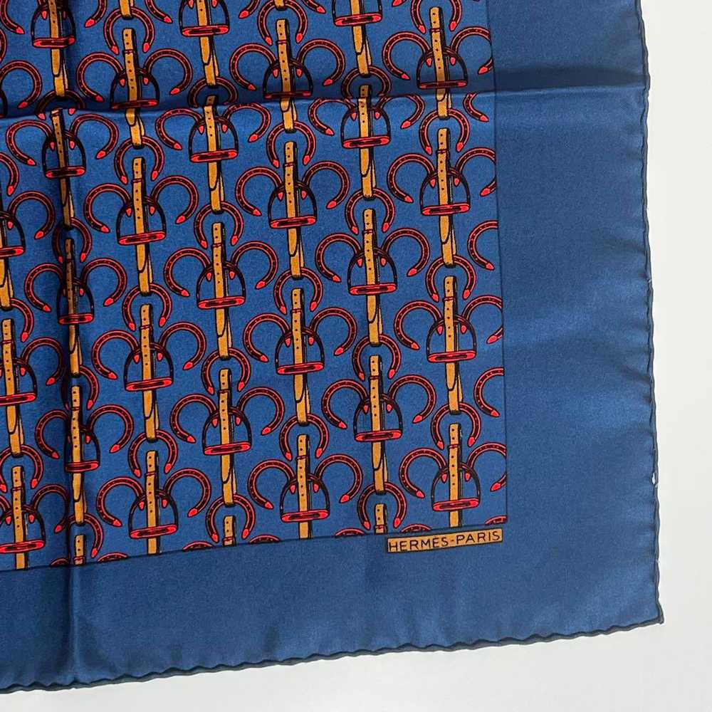 [Used Scarf] Extreme Hermes Kare Scarf 40 Handker… - image 4