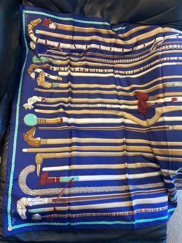 [Used Scarf] Hermes Carre90 Les Cannes