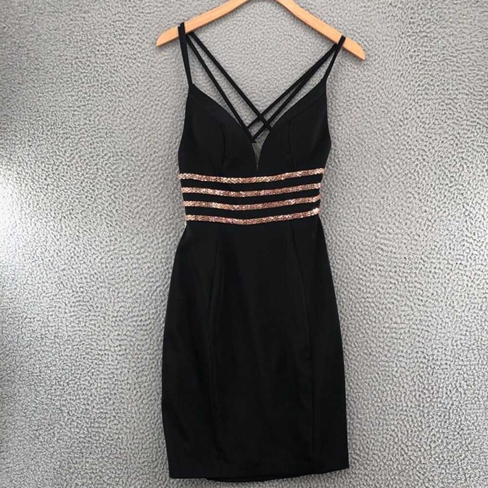 Moshita Couture For Colors Dress Womens 2 Black M… - image 1