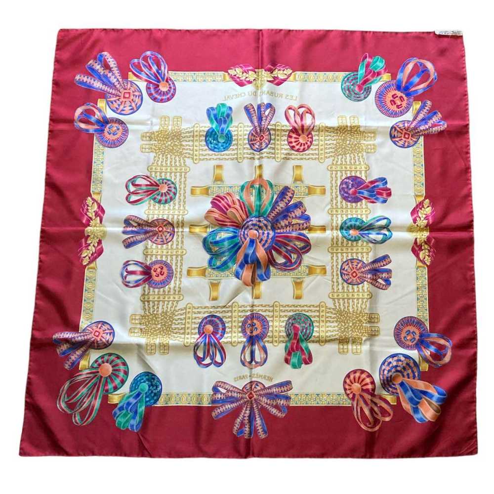 [Used Scarf] Large Hermes Scarf Carre90 - image 5