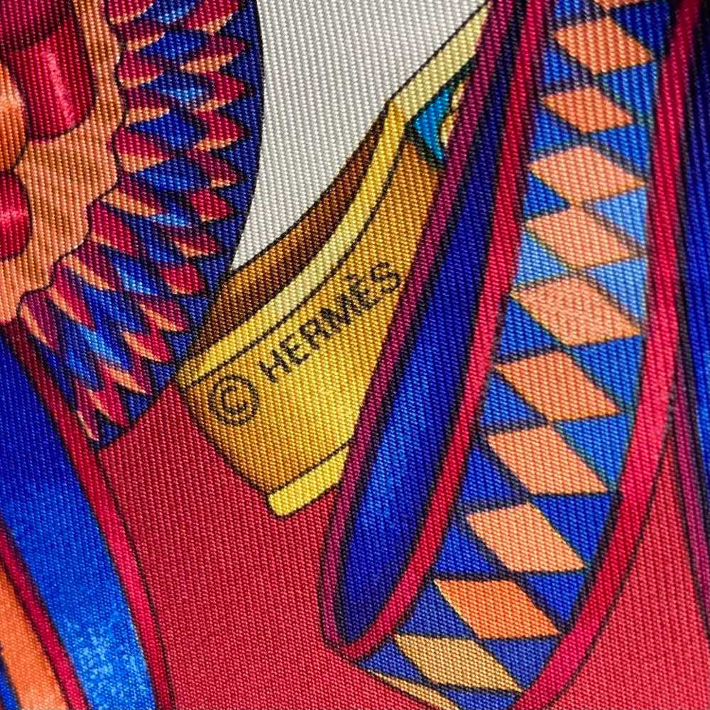 [Used Scarf] Large Hermes Scarf Carre90 - image 8